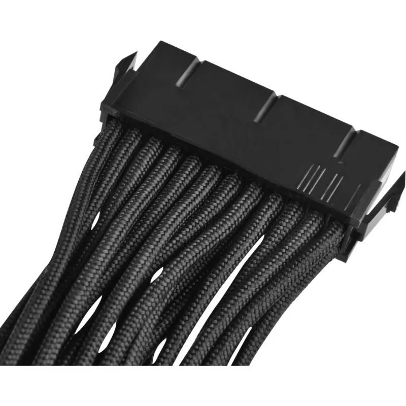 SilverStone SST-PP07-MBB cable alargador ATX de 24 pines, 30 cm, negro