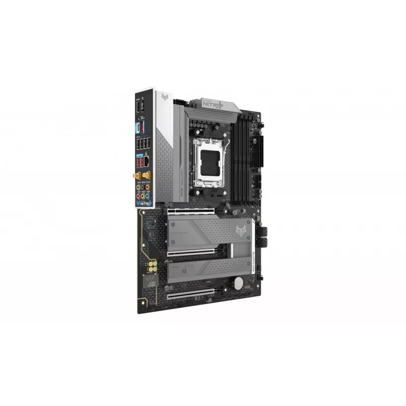 Placa base Sapphire NITRO+ B850A WIFI 7 AMD B850 Socket AM5 micro ATX, DDR5, 4 DIMM, 256GB, Wi-Fi 7, 2.5GbE