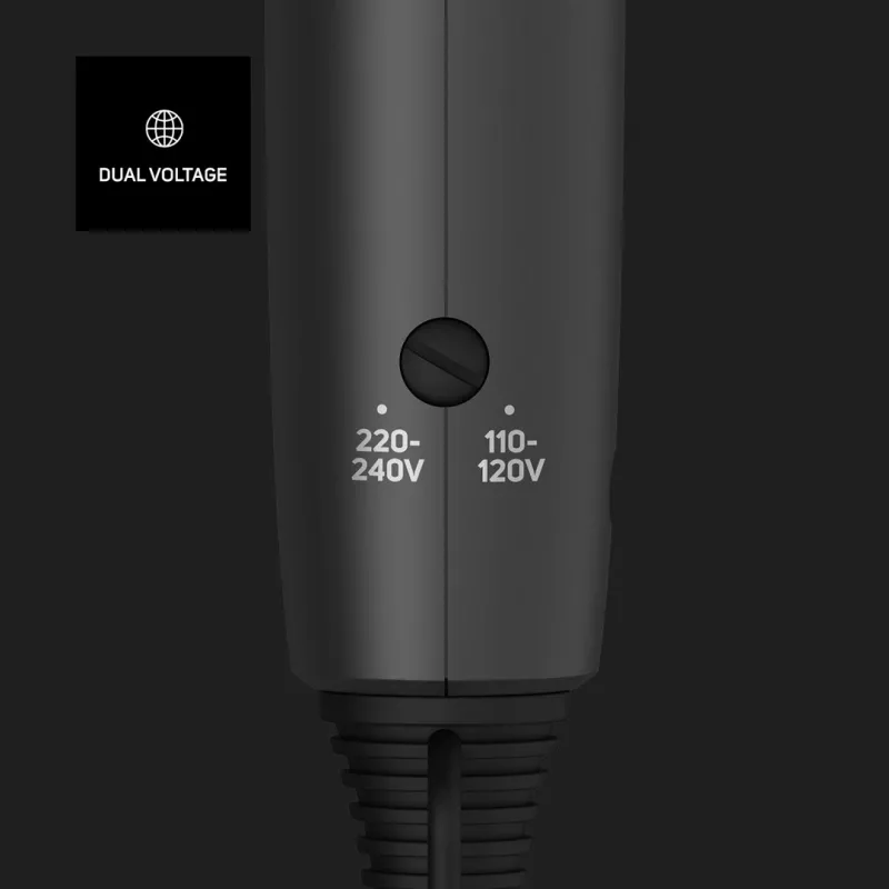 Secador de pelo Taurus Studio Glow 1500 — 1400 W, 3 niveles de calor, 2 velocidades, plegable, colgable, negro