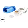 Conector macho RJ-45 ShiverPeaks 72067-100B azul