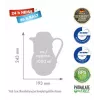 Botella isotérmica ROTPUNKT 330-16-04-0 1 L, rojo cereza, mantiene caliente 24 h, frío 36 h
