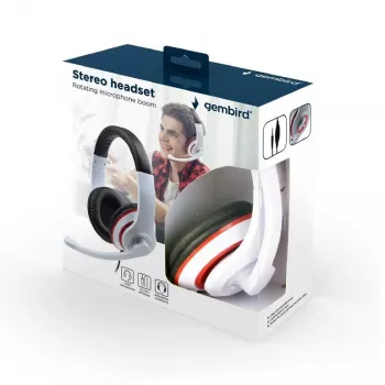 Auriculares Gembird MHS-03-WTRDBK