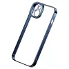 Set de funda protectora y cristal templado Baseus para iPhone 14 Plus – Glitter transparente azul