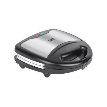 Sandwichera Teesa TSA3221 800 W negra acero inoxidable