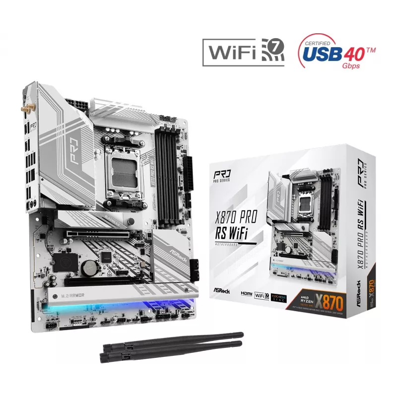 Placa base ASRock X870 Pro RS WiFi AM5 ATX