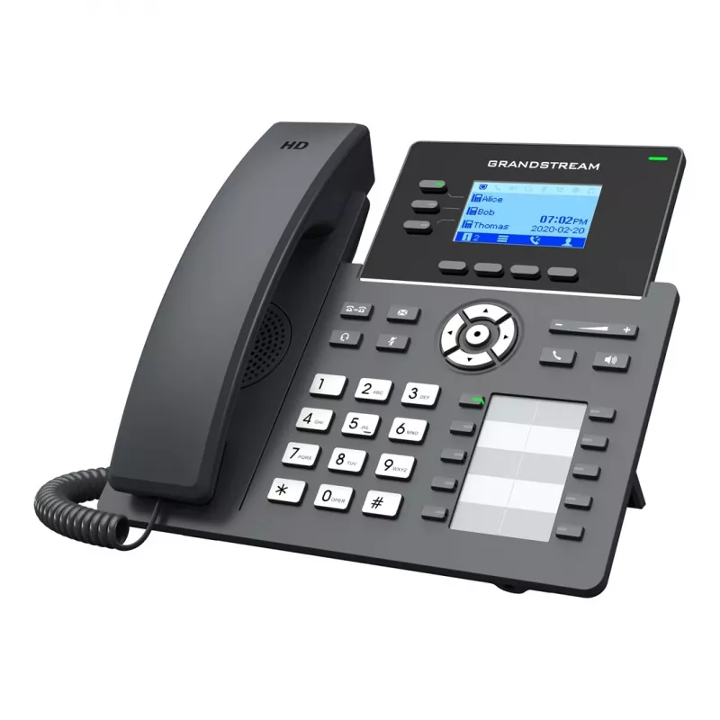 Grandstream Networks GRP2604P Teléfono IP Negro 3 líneas LCD