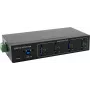 Hub USB 3.2 Exsys EX-11224HMVS — hub de 4 puertos Gen1 con cable USB y kit de montaje en carril DIN