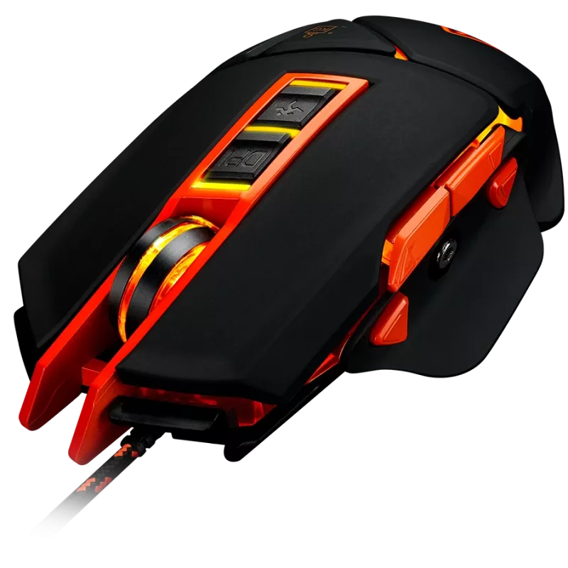 Ratón CANYON Hazard GM-6 LED con cable Negro Naranja
