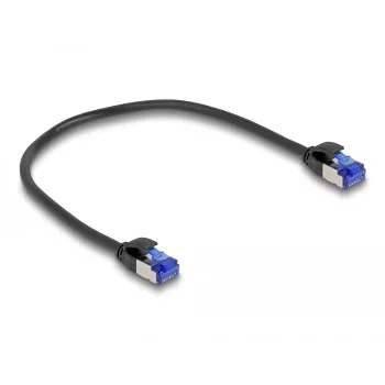 Cable de red DeLOCK RJ45 Cat.6A S/FTP fino 0,25 m negro