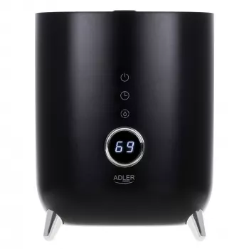 Adler | AD 7972 | Humidificador | 23 W | Capacidad del depósito de agua 4 L | Apto para habitaciones de hasta 35 m² | Ultrasónico | Potencia de humidificación 150-300 ml/h | Negro