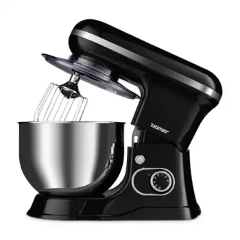 Amasadora planetaria Zelmer ZKR1355 - 1200 W, bol de 5 L, negra