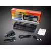 Cargador de baterías everActive NC-1200 – cargador universal de 12 baterías para AA/AAA, entrada 12 V, negro