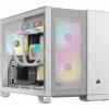Corsair 2500D AIRFLOW caja para PC Micro ATX de doble cámara – blanca CC-9011264-WW