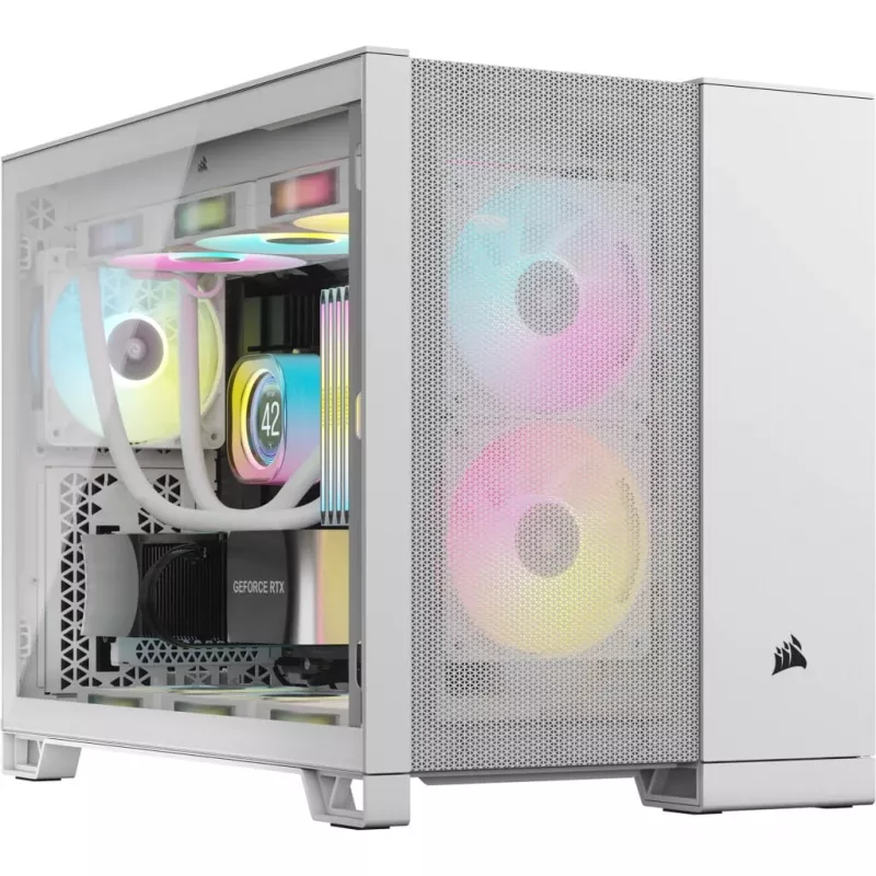 Corsair 2500D AIRFLOW caja para PC Micro ATX de doble cámara – blanca CC-9011264-WW
