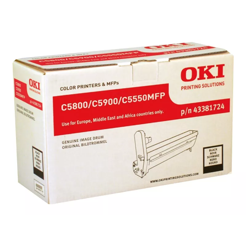 Tambor de imagen OKI negro para C5800 C5900 C5550MFP 20000 páginas