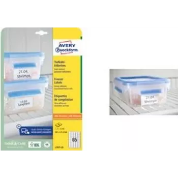 Etiquetas para congelación AVERY L7976-25 99,1 x 67,7 mm blanco papel resistente al frío