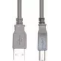 Cable USB e+p CC 502 USB 2.0 1,5 m USB A USB B gris