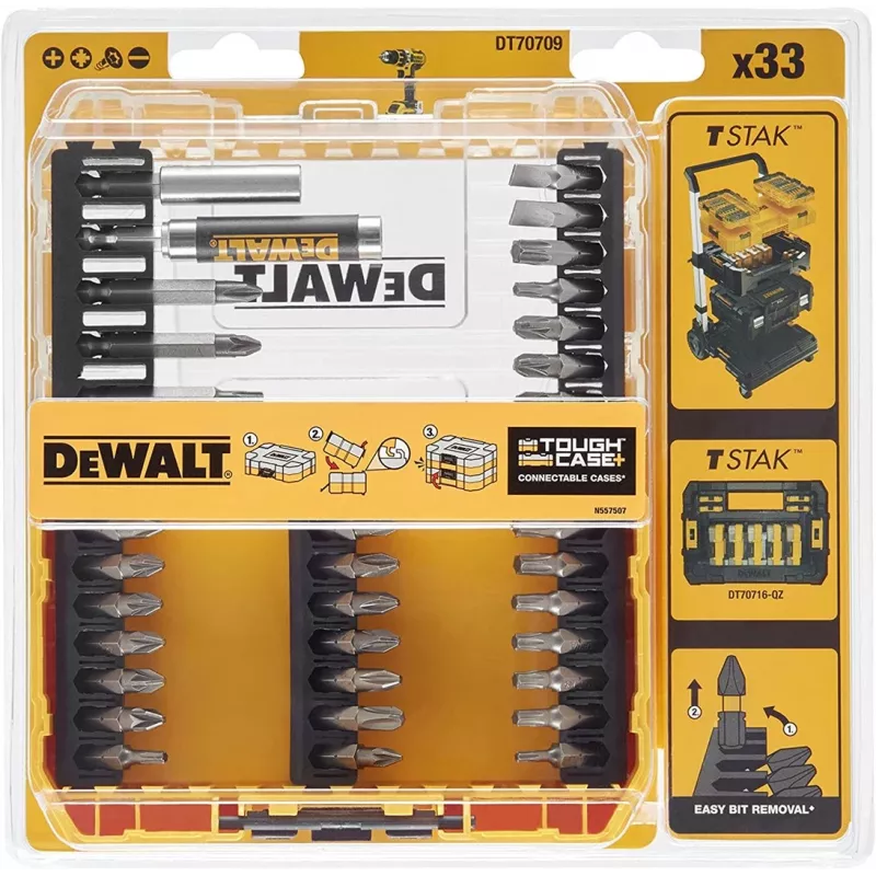 DeWALT DT70709-QZ puntas de destornillador 33 uds.