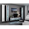 Soporte de TV para cama meble VIGO NEW 30/180/40, 1800×400×300 mm, tablero superior negro, estructura de aglomerado
