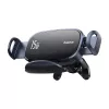 Baseus LightChaser BS-CM029 Soporte de coche para teléfono con carga inalámbrica de 15 W para rejilla de ventilación, negro