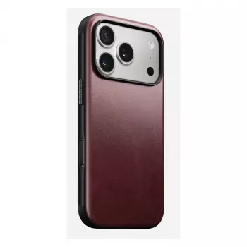 Funda para móvil Nomad Modern Leather Case para iPhone 17 Pro, cuero + TPU + PC, compatible con pantalla de 16 cm (6,3