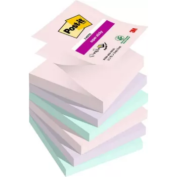 3M R330-6SS-SOUL Notas adhesivas cuadradas Verde - Rosa - Violeta 90 hojas (R330-6SS-SOUL)