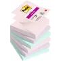 3M R330-6SS-SOUL Notas adhesivas cuadradas Verde - Rosa - Violeta 90 hojas (R330-6SS-SOUL)