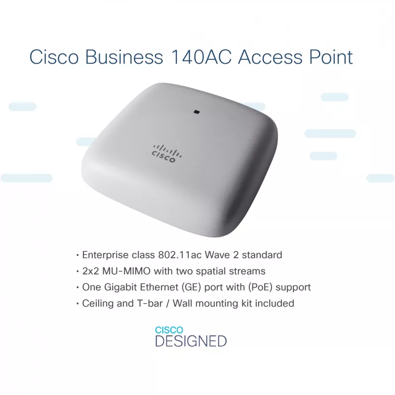 Business 140AC - Punto de acceso - Wi-Fi 5 - 2,4 GHz, 5 GHz (pack de 3)