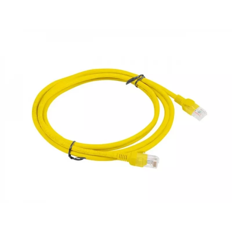 PATCHCORD Cat.5E UTP 2M Amarillo FLUKE PASSED LANBERG 10-PACK