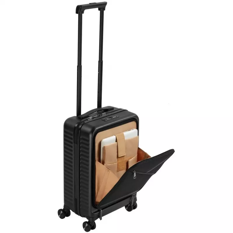 Maleta de cabina Rivacase Clark ECO 8181 — maleta de cabina compacta, negro