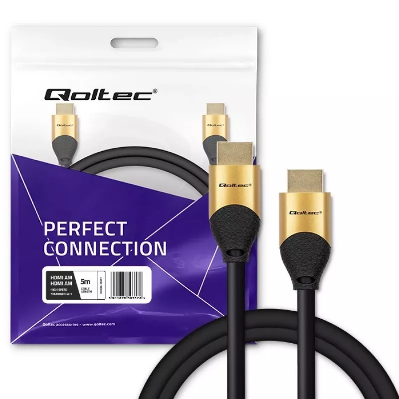 Qoltec 50357 cable HDMI 5 m HDMI Type-A (estándar) negro