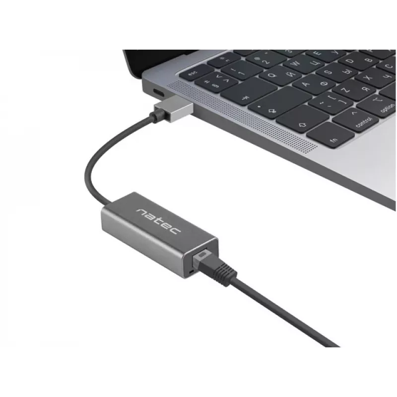 Natec Cricket NNC-1924 adaptador Ethernet de USB 3.0 Tipo A a RJ45, 1000 Mbit/s, cable de 15 cm, negro