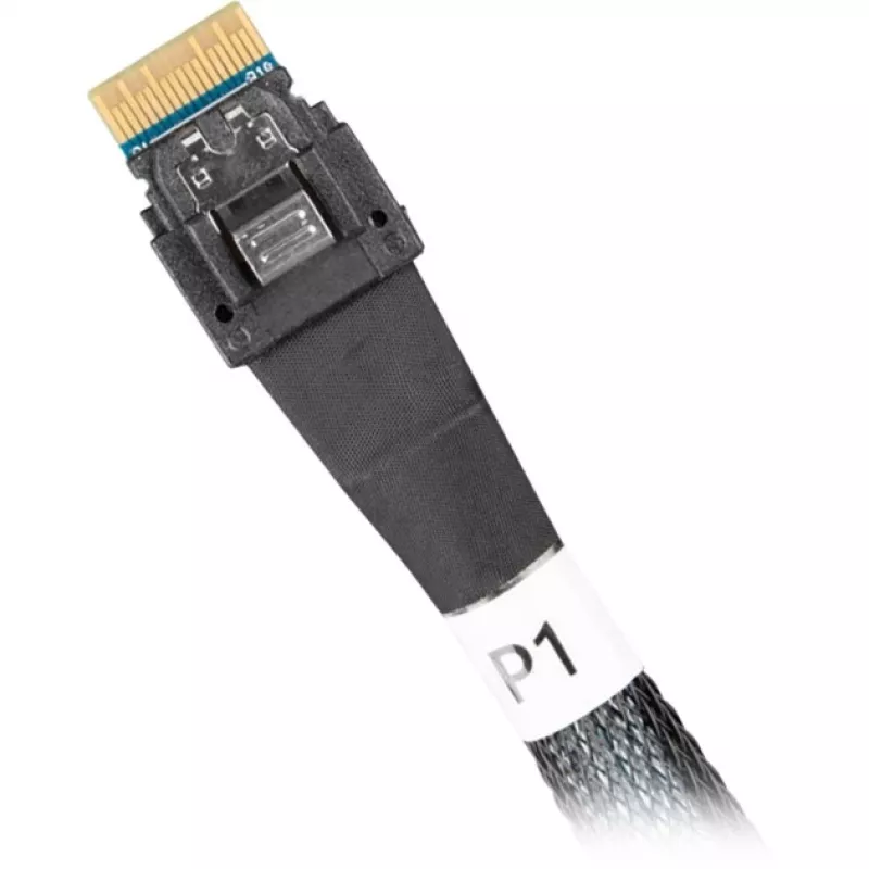 Icy Dock cable MCIO 8i SFF-TA-1016 a 2x SlimSAS SFF-8654 4i cable 0,5 m – cable (MB310L-B)
