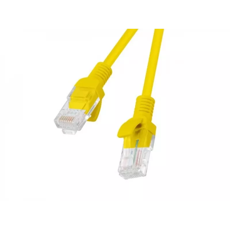Lanberg PCU5-20CC-0025-Y Cable de red Cat.5e UTP, 0,25 m, Amarillo, pack de 10