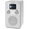 Radio digital TECHNISAT DigitRadio 317 blanca — recepción FM y DAB+, diseño de sobremesa compacto