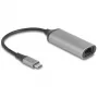 DeLOCK 81570 Adaptador de cable USB Type-C RJ-45 0,15 m antracita