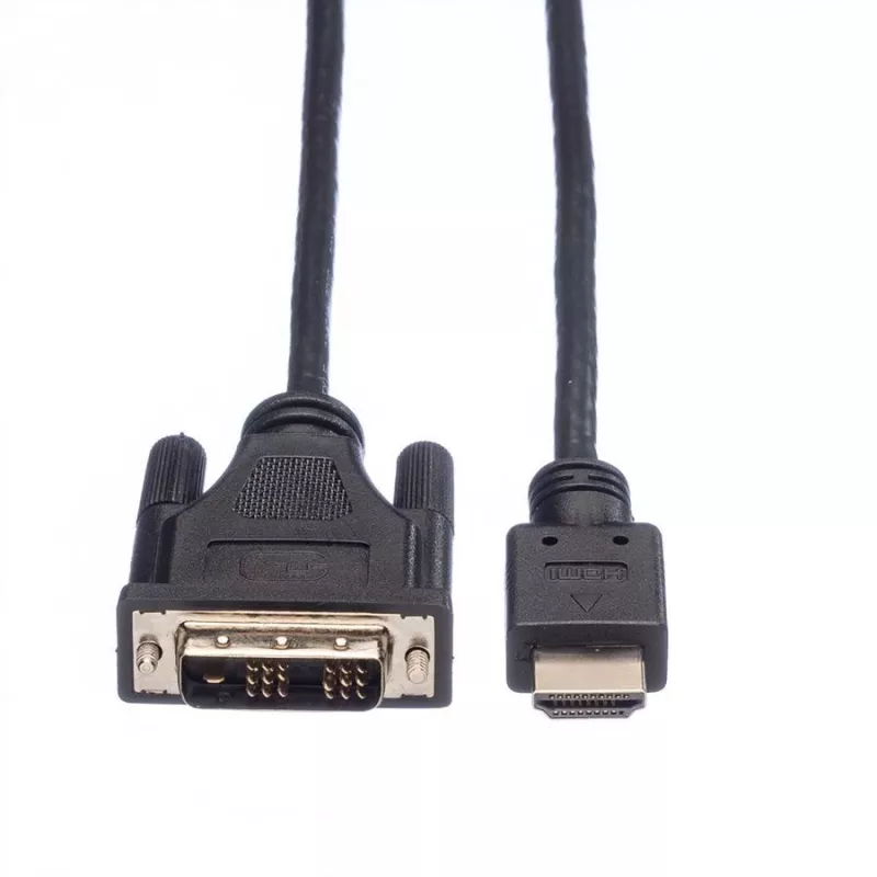 Cable adaptador ROLINE HDMI a DVI-D (Single Link) - 1,5 m - negro (11.04.5516)