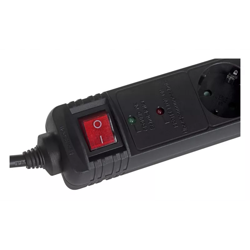 EnerGenie SPG5-C-15 protector contra sobretensiones negro 5 tomas AC 250 V 4,5 m
