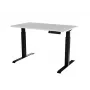 Escritorio con regulación eléctrica de altura cama meble MOON 121x67x72–120 cm, tablero rectangular de aglomerado, 100–240V