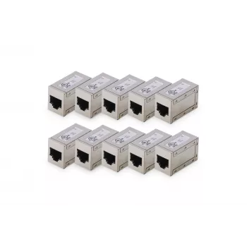 Acopladores modulares CAT 6 blindados Digitus 10 unidades RJ-45 contactos dorados