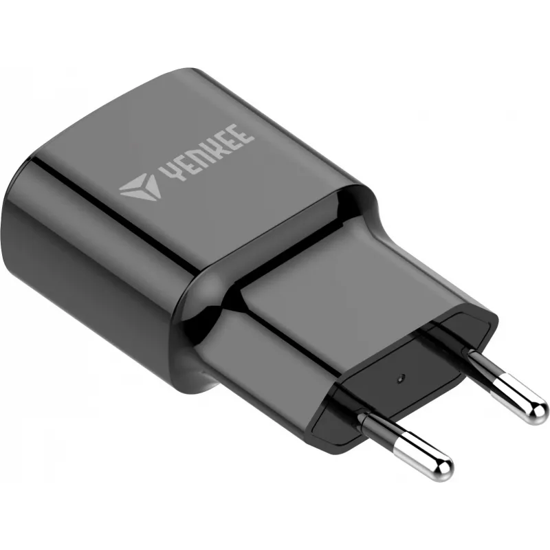 Cargador de red USB-A YENKEE YAC 2013BK — 12 W, salida 2,4 A
