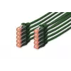 DIGITUS Cable de red CAT6 S/FTP, 0,25 m, verde, pack de 10