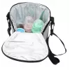 Bolsa térmica Olympia BT 50 — negra/gris, cremallera, 225×170×110 mm