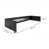 Delock 66884 Panel de carril DIN de 19 pulgadas, 2U, negro