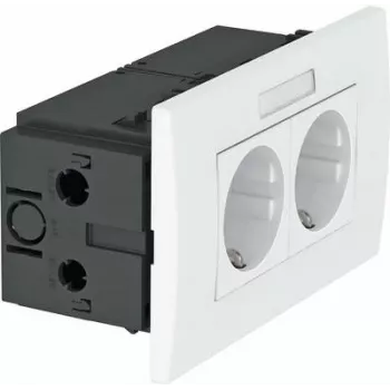 Unidad de tomas 2 módulos 84x140x59 blanco puro SDE-R (6119427)
