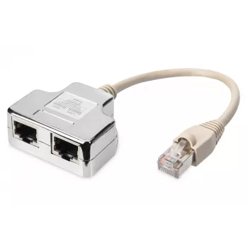 Adaptador de cable de parcheo Digitus CAT 5e apantallado 1:1