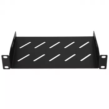 Extralink estante 1U para armarios de pared 10 negro