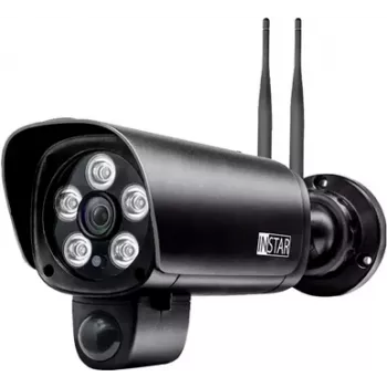 Cámara IP Instar IN-9808 4K negra con visión nocturna y detección de movimiento