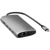 Adaptador multipuerto Satechi USB-C 8K con Ethernet V3 space grey (ST-P8KEM)
