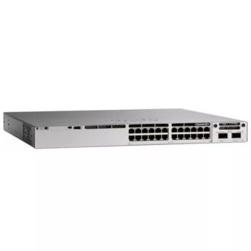 Cisco Catalyst 9200L Serie Switch de 24 puertos (24x 1G Base-T, 4x SFP) con 1x fuente de alimentación 125W Network Essentials E